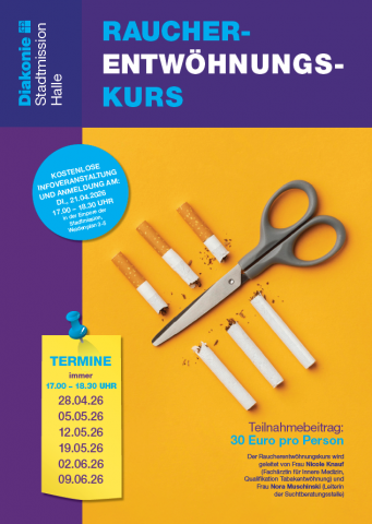 Einladung Rauchentwöhnungskurs Beginn 21.04.